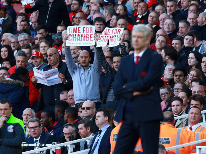 Zeit für einen Wechsel? Immer mehr Arsenal-Fans wenden sich gegen Arsene Wenger.