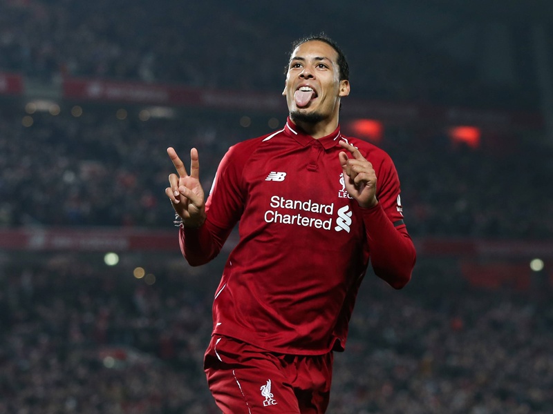 Zunge raus: Virgil van Dijk traf gegen Watford innerhalb von drei Minuten zweimal.