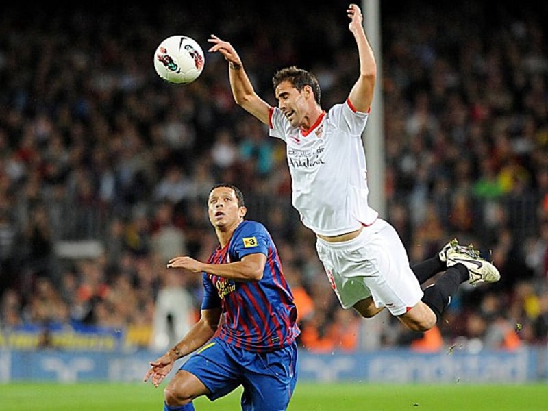 Fernando Navarro (re.) und Thiago Alcantara