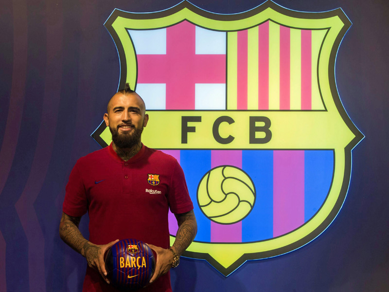 Angekommen in Barcelona: Arturo Vidal.