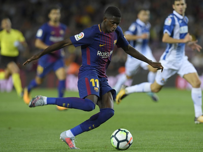 Assist in letzter Minute: Ousmane Dembelé feierte sein Debüt für den FC Barcelona.