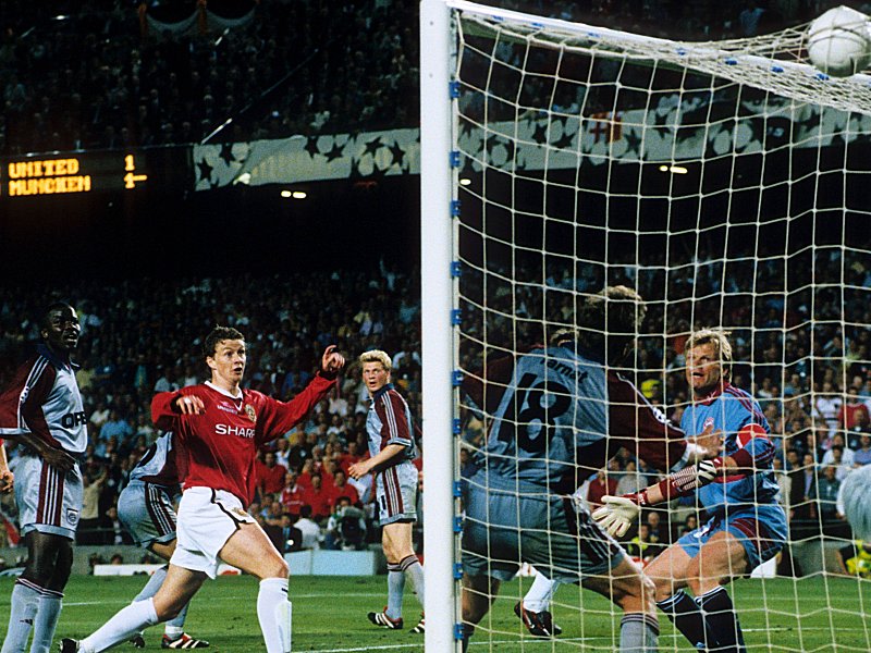 Ole Gunnar Solskjaer trifft im Finale von Barcelona