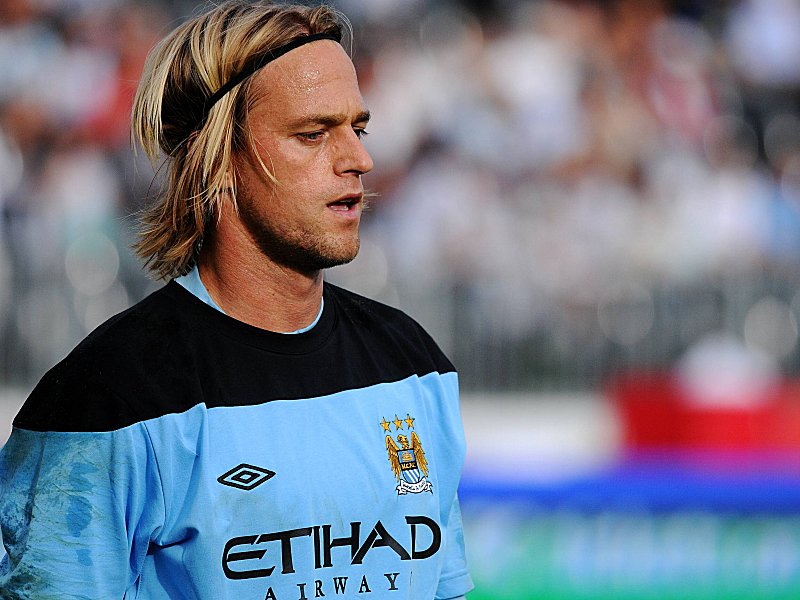 Trainierte zuletzt auch bei Manchester City: Timo Hildebrand ist immer noch ohne Verein.