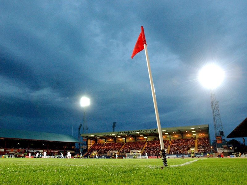 SPL-Fußball im Dens Park: Der FC Dundee ersetzt die Glasgow Rangers in der Scottish Premier League.