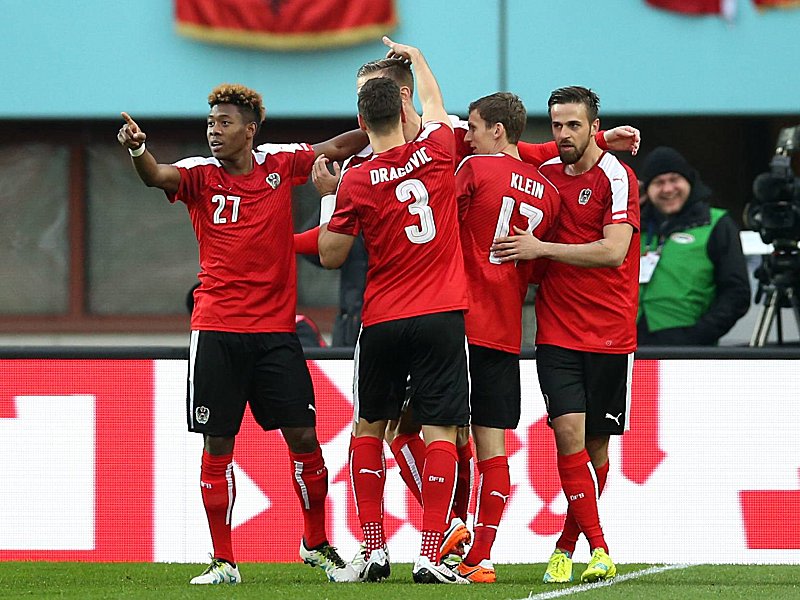 Schon nach 13 Minuten führte Österreich mit 2:0. Janko und Harnik erzielten die Tore gegen Albanien.