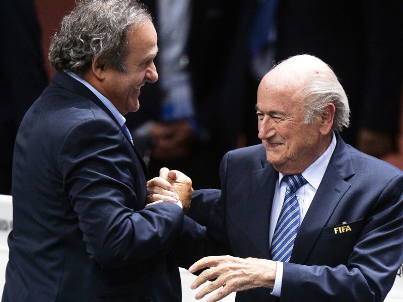 Michel Platini und Joseph Blatter