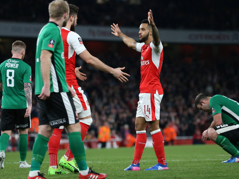 Traf für Arsenal zur Führung: Theo Walcott.