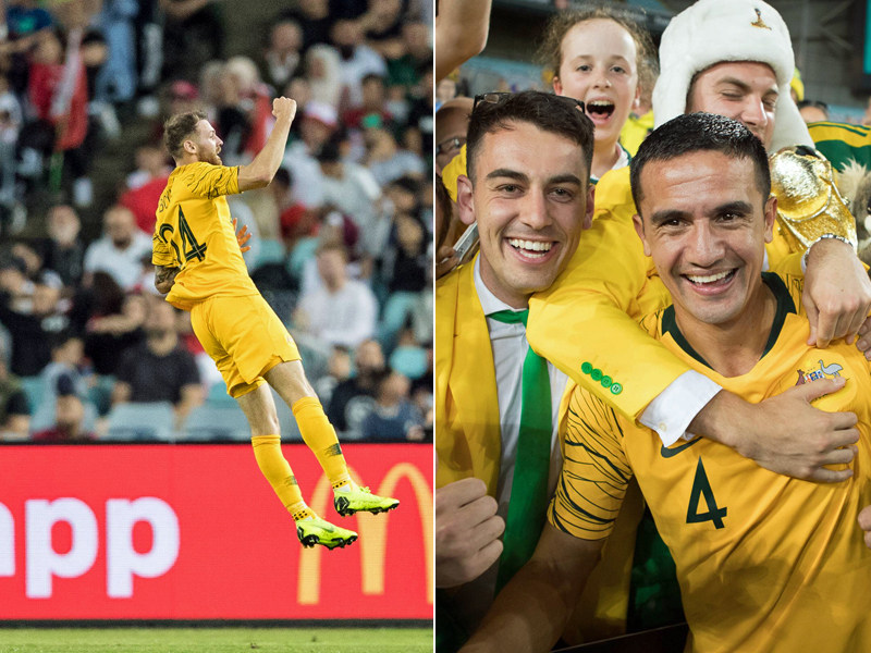 Nationalheld - und sein Nachfolger? Tim Cahill (#4) wurde verabschiedet, Martin Boyle trumpfte groß auf.