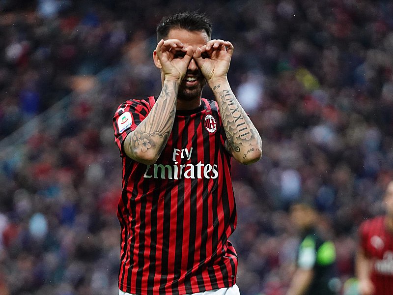 Traumtor zum 2:0: Mailands Suso traf per direktem Freistoß.