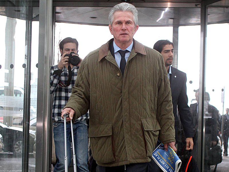 Warnte vor dem Abflug nach London nochmal vor Arsenal: Bayern-Coach Jupp Heynckes.