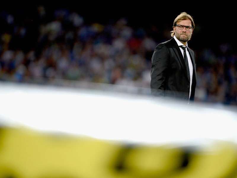 Gegen Marseille im Stadion-Innenraum nicht erwünscht: BVB-Trainer Jürgen Klopp.