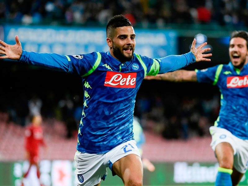 Goldene Grätsche: Lorenzo Insigne feiert sein Last-Minute-Tor gegen Liverpool.