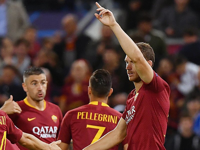 Führte die Roma per Hattrick zum Kantersieg: Angreifer Edin Dzeko.