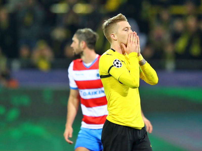 Er ließ vor der Pause das 1:0 liegen: BVB-Kapitän Marco Reus.