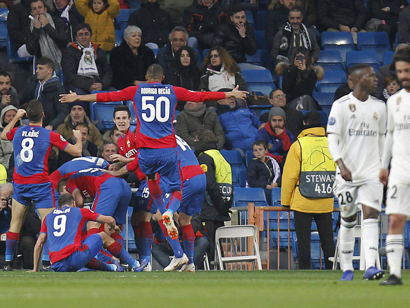 Jubel in Madrid: ZSKA Moskau hat am Mittwoch einen 3:0-Sieg bei Real eingefahren.