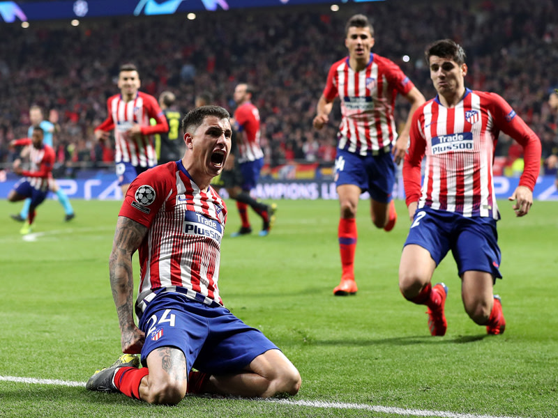 Großer Jubel: José Gimenez bringt Atletico in Führung.