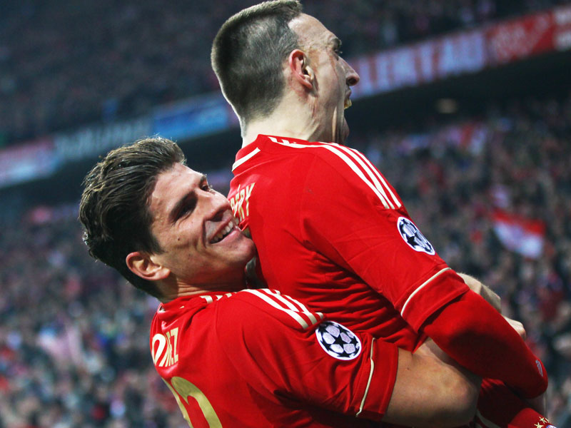Gomez feiert mit Ribery