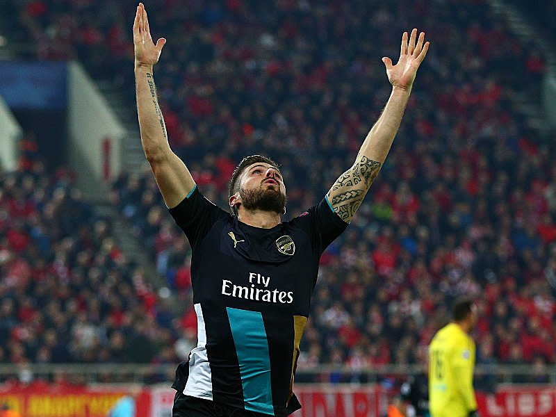 Schoss Arsenal im Alleingang ins Achtelfinale: Stürmer Olivier Giroud.