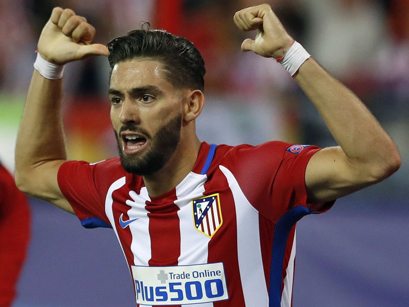 Bejubelt sein 1:0 gegen den FC Bayern: Yannick Ferreira-Carrasco, Mittelfeldmann von Atletico.
