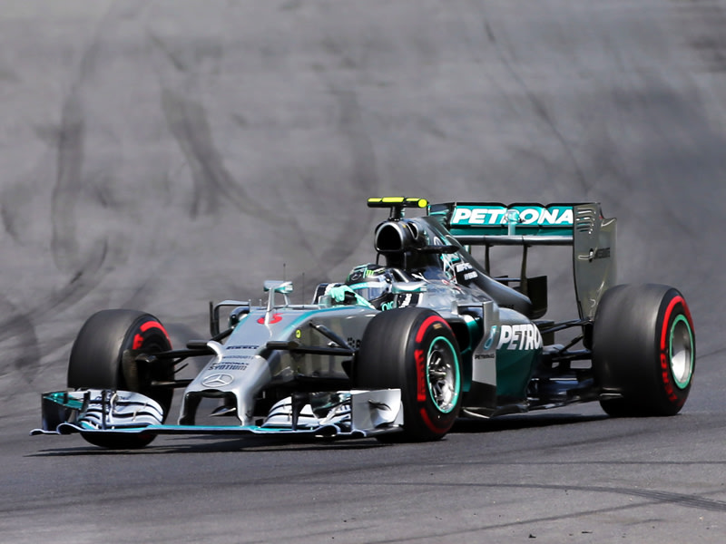 Dritter Saisonsieg: Mercedes-Pilot Nico Rosberg baut seine Führung in der Gesamtwertung aus.