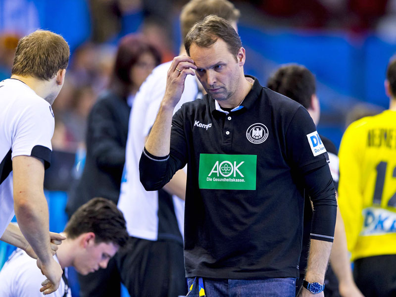 Die famose erste Hälfte seiner Mannschaft bekamen die Fans nur spärlich zu sehen: Bundestrainer Dagur Sigurdsson.