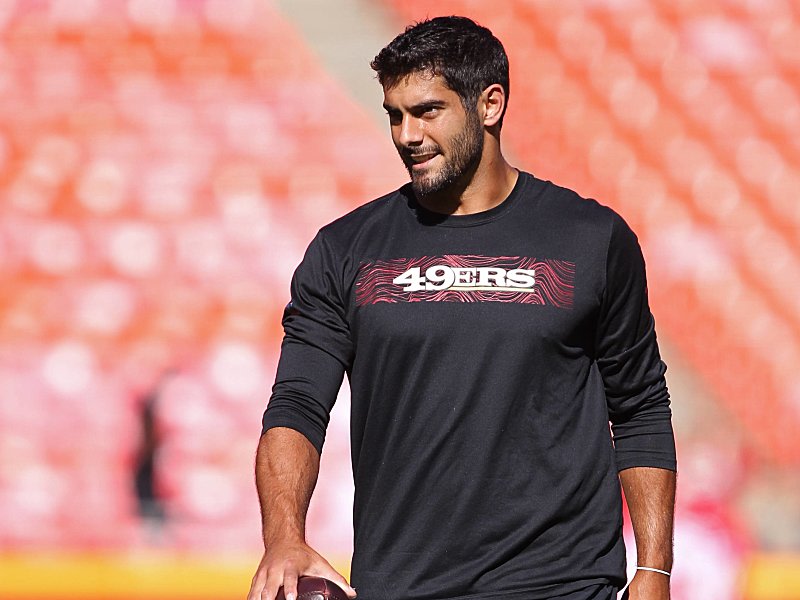 Muss eine lange Zeit aussetzen: 49ers-Spielmacher Jimmy Garoppolo.