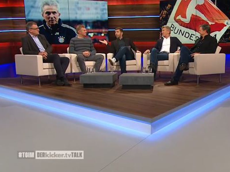 Letzte Folge in 2017: Jörg Jakob, Stefan Effenberg, Moderator Marco Hagemann, Klaus Augenthaler und Falko Götz über Gewinner und Verlierer des Jahres.