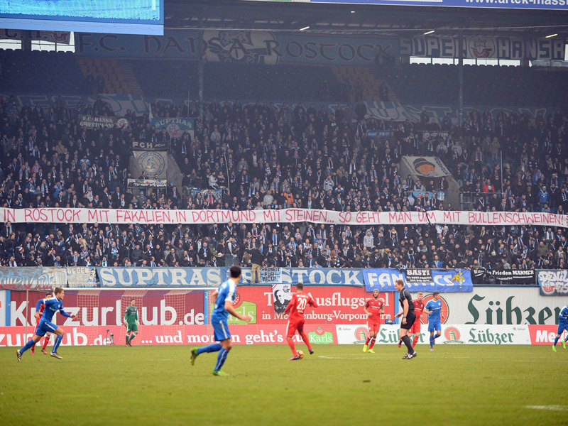 AntiRBProtest Hansa Rostock distanziert sich kicker