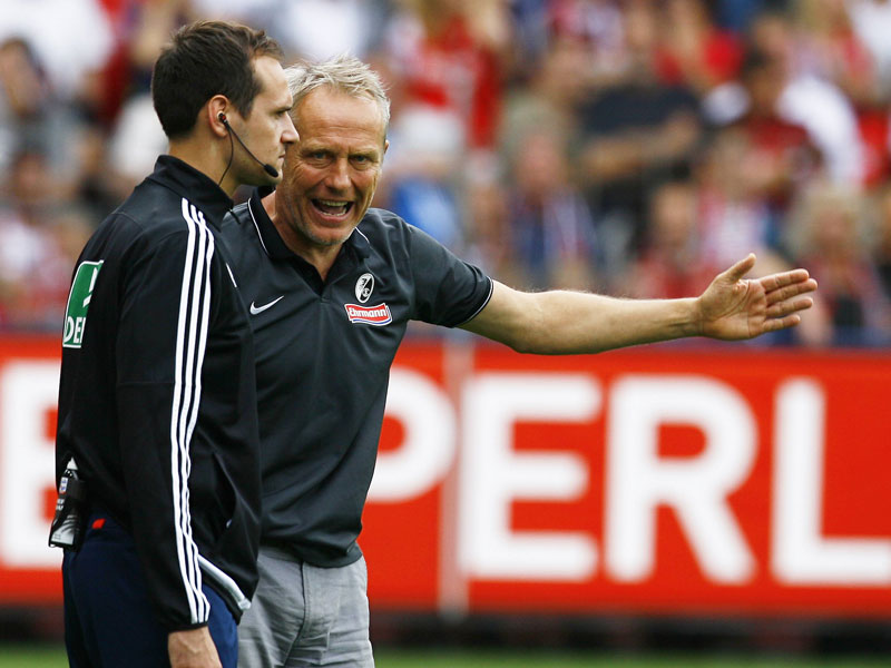 Referee-Kritik zurückgenommen: Freiburgs Trainer Christian Streich.