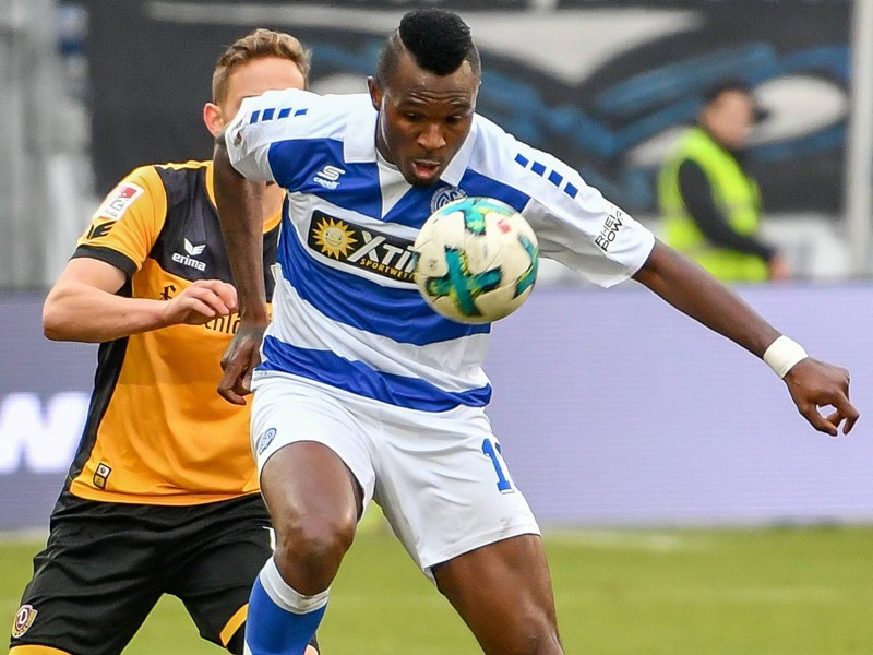 MSV Duisburgs Sturmtank Kingsley Onuegbu 