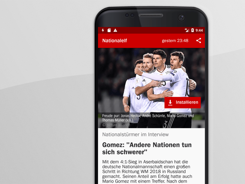 kicker jetzt auch als Android Instant App verfügbar! - kicker