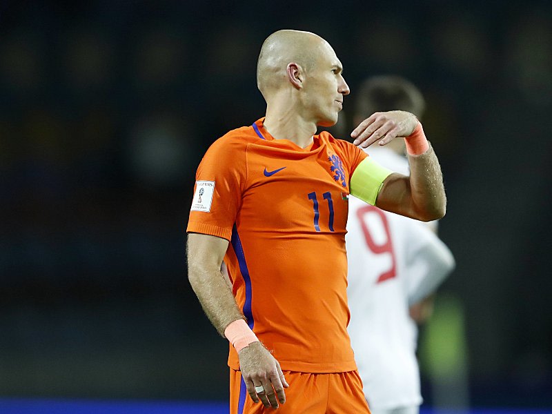 Verhinderte das Aus in der WM-Qualifikation: Arjen Robben.
