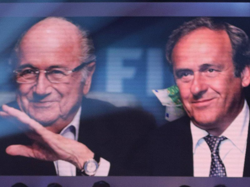 Joseph S. Blatter und Michel Platini