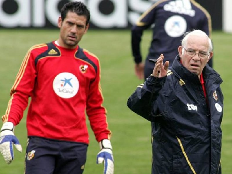 Aragones und Palop (li.)