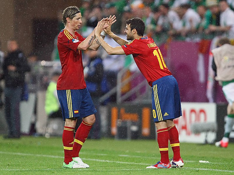 Fernando Torres (li.) und Cesc Fabregas.
