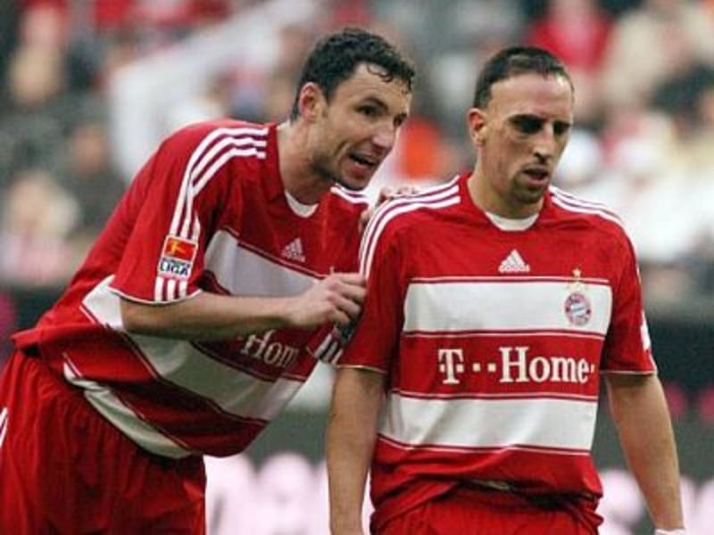 Kapitän Mark van Bommel und Franck Ribery