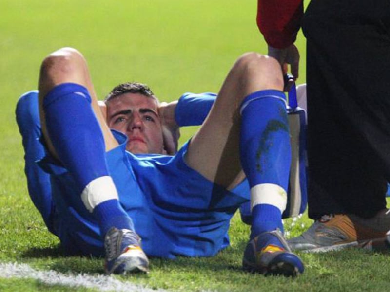 Fußball, Bundesliga: Bei Hoffenheims Torjäger Vedad Ibisevic besteht der Verdacht auf Kreuzbandanriss.