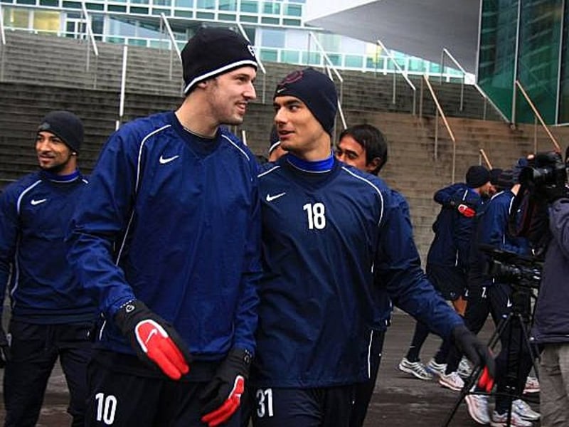 Marco Streller (li.) und Eren Derdiyok vom FC Basel