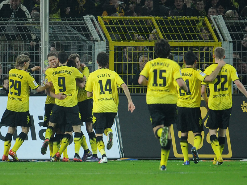 Dortmund bejubelt das 2:1