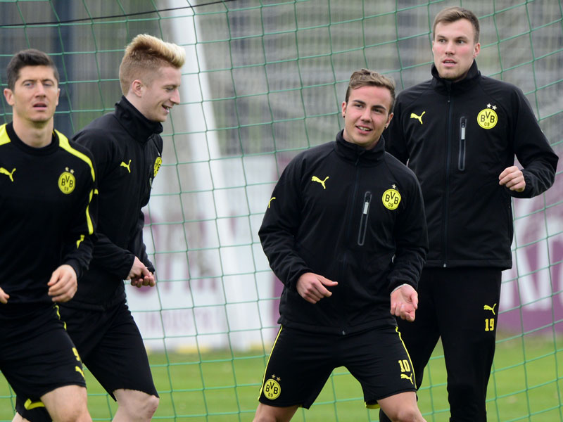 Mario Götze im BVB-Training am Dienstagnachmittag