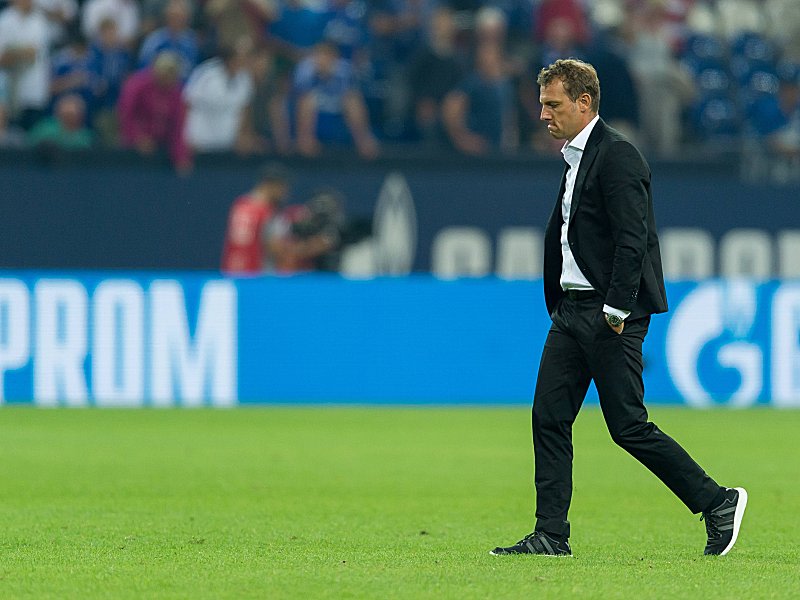 Gut gespielt und verloren: Schalkes Trainer Markus Weinzierl.