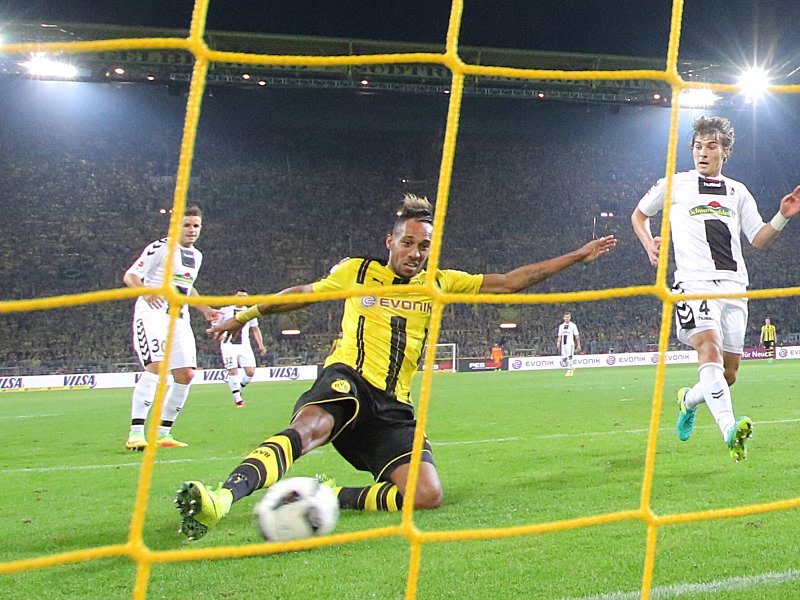 Freiburgs Söyüncü kommt zu spät, Aubameyang trifft für Dortmund.