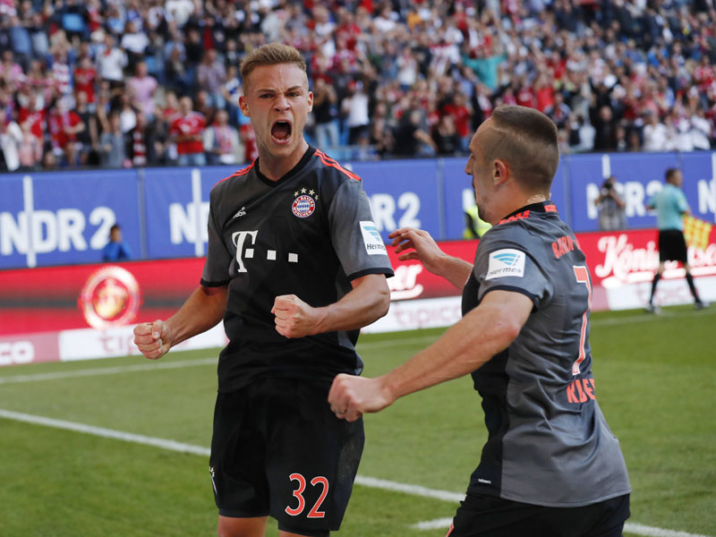 Josua Kimmich und Frank Ribery