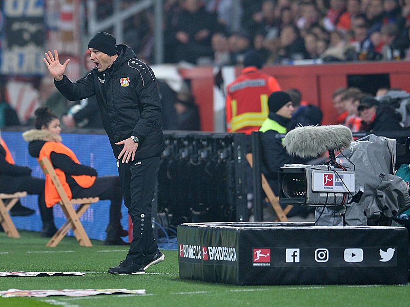 War nicht zufrieden: Bayers Coach Heiko Herrlich.