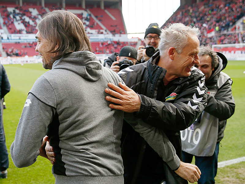 Martin Schmidt (l.), Christian Streich