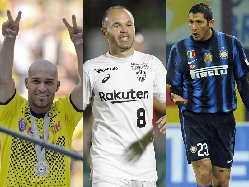 Dede, Andres Iniesta und Marco Materazzi