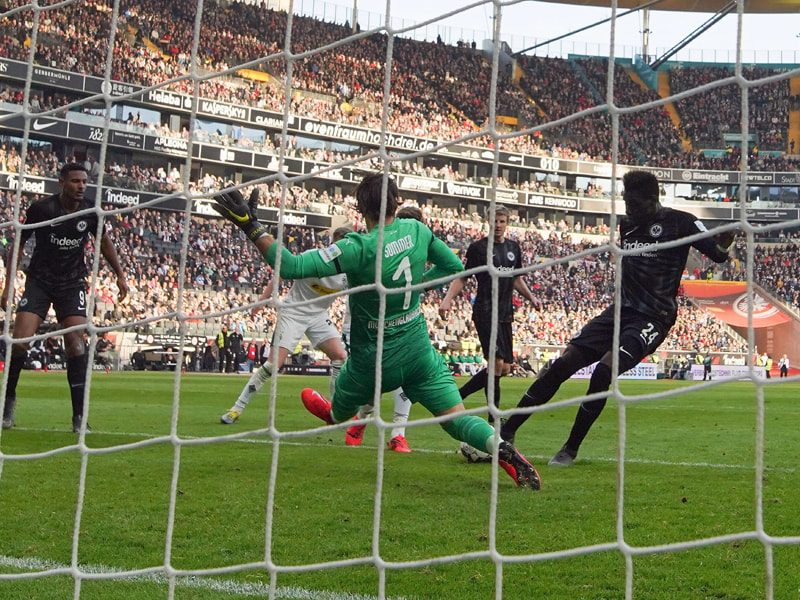 Sein Tor reichte nicht zu drei Punkten für Frankfurt: Da Costas 1:0 gegen Gladbach.