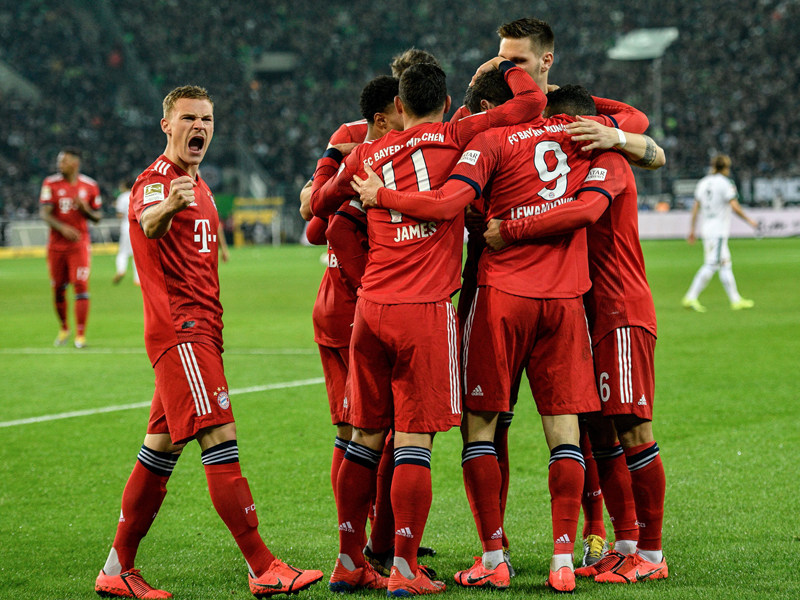 Bayern jubelt in Gladbach