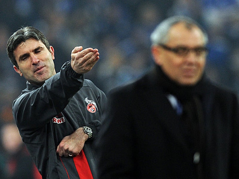 Was hat er, was ich nicht hab'?, scheint sich Kölns Trainer Zvonimir Soldo zu fragen. Felix Magath weiß die Antwort: Zwei Tore und die Punkte!