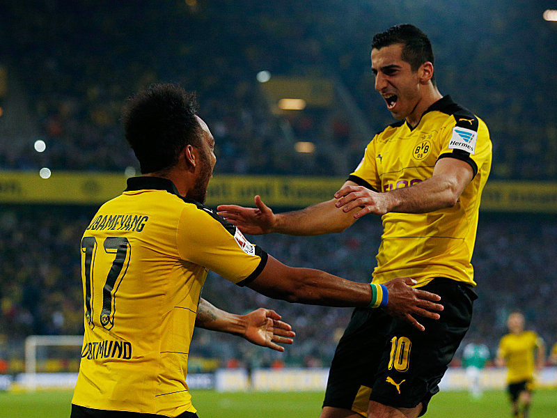 Pierre-Emerick Aubameyang und Henrikh Mkhitaryan